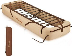 KingCamp Air Mattress Frame, Portable Inflatable Camping Cot Base Heavy Duty Bed Frame for Outdoor Travel & Home Tent (Bed Only, Air Pump and Mattress Not Included)