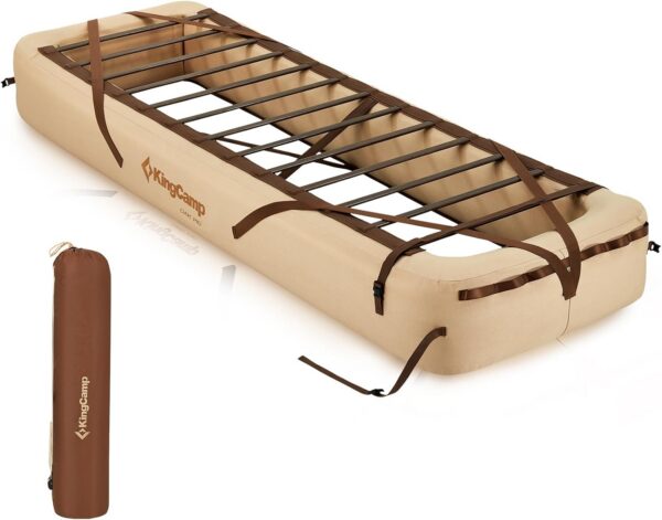 KingCamp Air Mattress Frame, Portable Inflatable Camping Cot Base Heavy Duty Bed Frame for Outdoor Travel & Home Tent (Bed Only, Air Pump and Mattress Not Included)