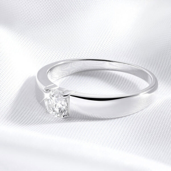 Smyoue D Color 0.5CT 1CT Moissanite Ring for Men Sterling Sier Simulation Diamond Wedding Band Classic Round Cut with GRA