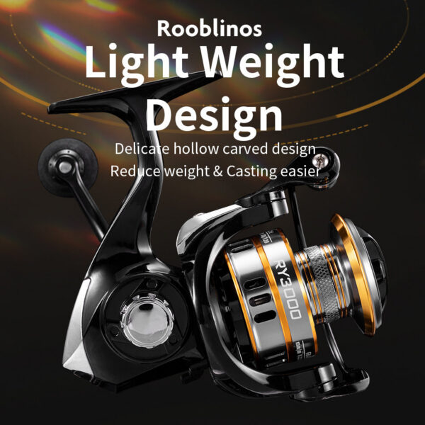 ROOBOS RY Spinning Saltwater Freshwater Reel Ultralight Metal Frame Smooth And Tough High Speed Fishing Reels