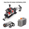 86f9a73a0c4c871e MOC High-tech 4 Speeds Gearbox Manual Transmission Kit DIY Technical Model M Motor 8883 Power Functions Building Blocks Bricks