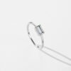 8712eb3e22174e91 MODIAN 925 Sterling Silver Emerald Cut Rectangle CZ Ring Exquisite Simple Anniversary Gifts For Women Fine Wedding Jewelry