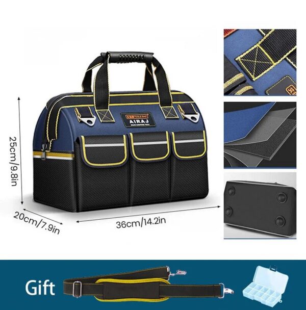 AIR Multifunctional Tool 1680D Oxford Cloth Electrician Waterproof and Wear-Resistant High Capacity Storage Bags