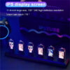 RGB Nixie Clock LED Glows IPS Color Screen DIY Analog Digital Tube Night lights Gaming Desktop Home Decoration Gift Idea