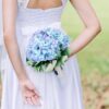 Auihiay 64pcs Silk Hydrangea Artificial Flowers, Artificial Hydrangea Flowers with Stems, Full Hydrangea Flowers for Wedding Centerpieces, Home, Garden, Party Decoration (Blue)