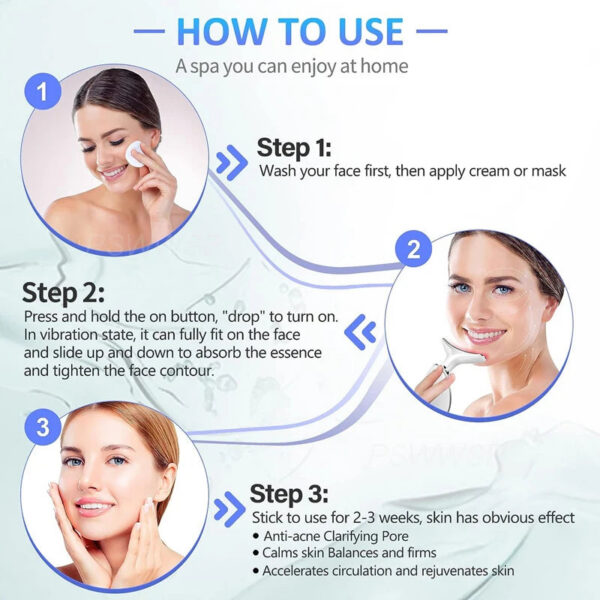 872f36480217c6f8 Dropshipping Facial Massager Neck Facial Beauty Device Lifting Tighten Skin Care Tool