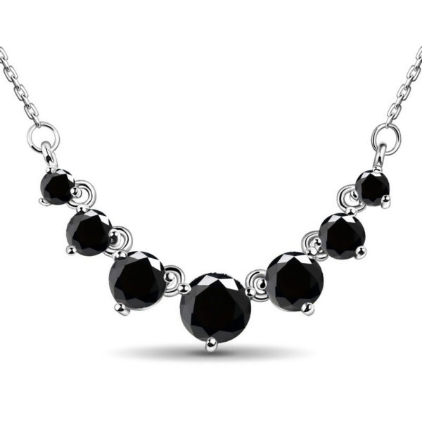 8732f606a75b2fb1 Szjinao Total is 2.8ct 7 Stone Moissanite Necklace For Women Solid Sterling Sier With Certificate Jewelry Best Gift