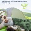 Bessport Lightweight Sleeping Bag, Ultralight Backpacking Sleeping Bag, 3 Season Waterproof for Adults Kids, Outdoor, Hiking, Camping