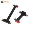 PCIE X1 Dual 90 Degree Right Angle Extension Cable PCI Express 1x Riser Card Ribbon Extender