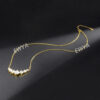 EWYA Sparkling 1.7/2.8/5cttw Full Moissanite Pendant Necklace for Women S Sier Plated Gold Pass Diamond Test Necklaces