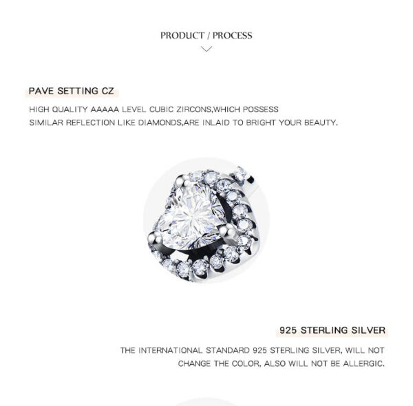 Modian Exquisite 925 Sterling Silver Vintage Hearts AAA Clear CZ Finger Rings for Women Luxury Wedding Statement Jewelry Bijoux