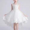 Kids Dress For 4-12 Girls Costumes Wedding Party Tailing Evening Elegant Princess Sleeveless Children’s Dresses