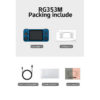 ANBERNIC RG353M Metal 3.5 Inch IPS Touch Screen Game Player 640*480 Built-in Hall Joystick Android 11 64 Bit ux System Gifts