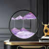3D Moving Art Picture Round Glass Deep Sea Sandscape Hourglass Quicksand Craft wing Sand Painting Office Home Decor Gift