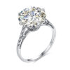 Szjinao Massive Certified 12mm 6ct Round Cut Moissanite Ring For Women Sier Wedding Diamond Test Pass Women's Jewelry Sale