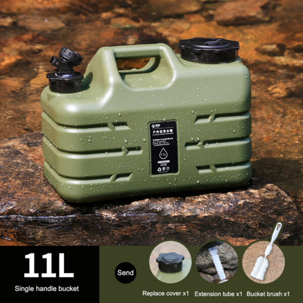87812ec7a8762a6f 11L Bucket Large Capacity Portable Drinking Water Canister with Detachable Faucet No Leakage for Outdoor Travel Driving