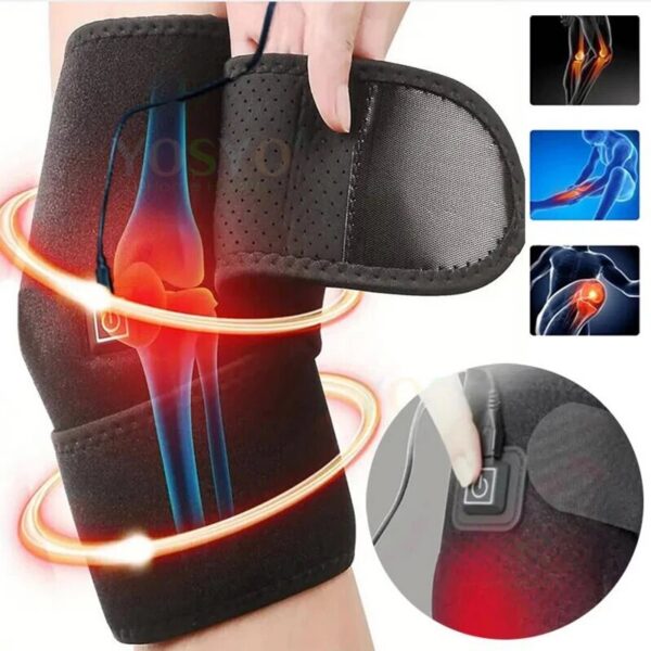Electric Heating Pad USB Heated Brace Support for Arthritis Joint Old Cold Leg Knee Warmer
