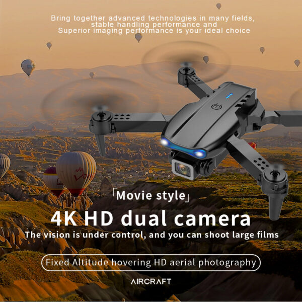 879a11601881e9ee KOHR E99 K3 Pro HD 4k Drone Dual Camera High Hold Mode Foldable Mini WIFI Aerial Photography RC Quadcopter Toys Helicopter Dron
