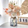 Faux Flowers in Vase,Artificial Flowers in Vase,Table Centerpieces for Dining Room,Flower Centerpieces for Tables,Fake Flowers with Vase,Kitchen Table Decor,Coffee Table Decor