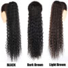 87bd177778c0e1a7 Curly Extensions Clip in Synthetic Drawstring Ponytail Wig Long 32Inch Water Wave Afro Pony Tail Women Hairpiece False