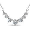 87d8b96aa7479876 Szjinao Total is 2.8ct 7 Stone Moissanite Necklace For Women Solid Sterling Sier With Certificate Jewelry Best Gift