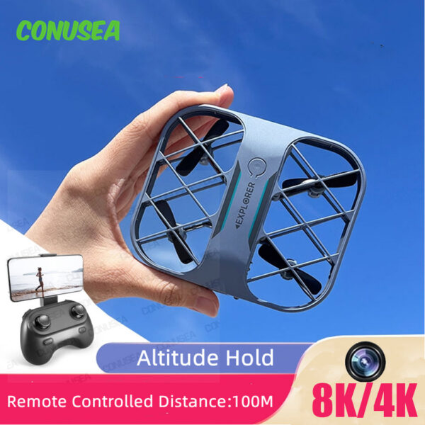 87db50ff548a4703 JJRC H107 Drone Dron 8K 4K Quadcopter with Camera Real-Time Transmission Mini Pocket UFO Small Remote Control Plane Toy Boy