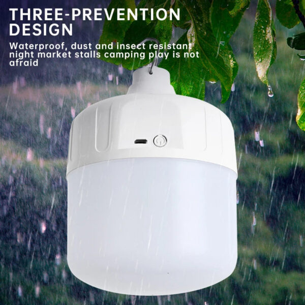 87e3f206f263ba58 USB Rechargeable Portable Camping Light Bulb, Waterproof Tent Hanging Light, Outdoor Hiking Picnic Fishing Light