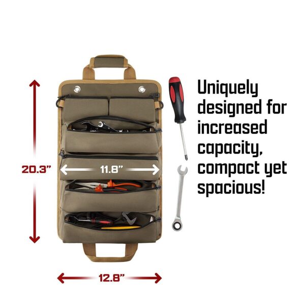 Multi-Purpose Hardware Tool Professional Multi-Pocket Portable Rolled Waterproof Storage Bag Pliers Wrenc