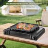 87ef0ce01e216690 Double Burner Butane Stove, Butane Camping Stove Kit with Carrying Case, Portable Auto Ignition Camping Burner for RV, Apartments, Outdoor