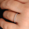 87f7510c13fa287d New fashion couple creative single row full of crystal zircon micro diamond ring sier