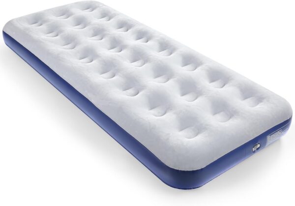 87fadbbb191d14f5 Camping Air Mattress Inflatable Air Bed Flocked Surface Travel Bed Sleeping Pad Air Bed for Outdoor Camping Tent Guest Travelling