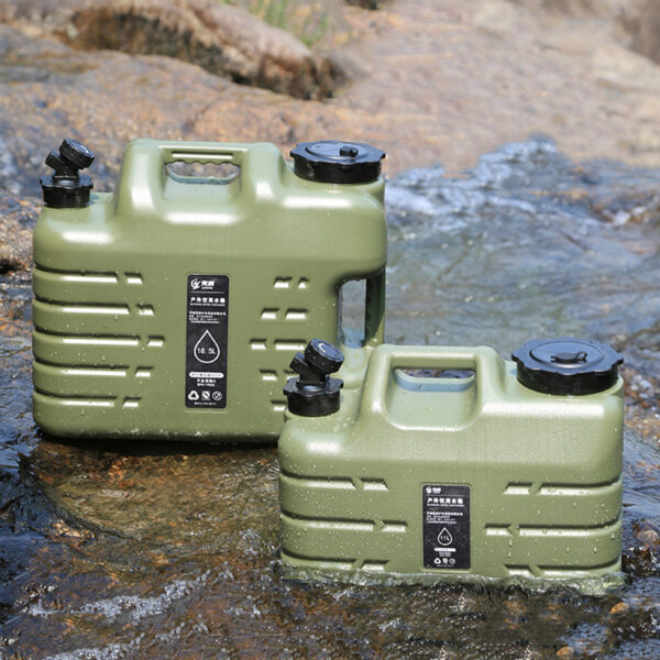 87fc5ba20a39acb1 11L Bucket Large Capacity Portable Drinking Water Canister with Detachable Faucet No Leakage for Outdoor Travel Driving