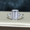 88004be66e8cfddc OEVAS 7 Carats High Carbon Diamond Sparkling Zircon Wedding Rings For Women Top Quality 100% Sterling Sier Party Jewelry