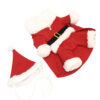Pet Funny Xmas Clothing Warm Fleece Coat Puppy Dog Fashion Christmas Clothes Santa Claus Standing Costume New