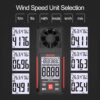 GVDA Digital Anemometer Handheld Meter GD155 for Measuring Speed Temperature and Wind Chill with Backlight LCD