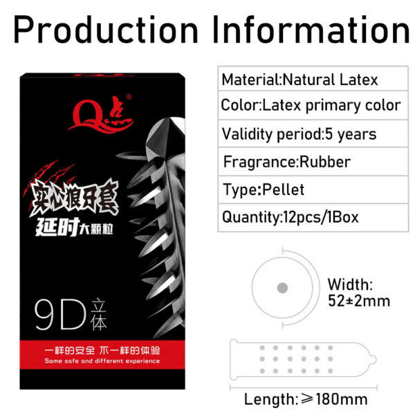 881d285bbdccd170 5D Dotted Condoms Thread Ribbed G-Point Latex Ultra Thin Condom Orgasm Contraceptives Stimulate Vaginal Penis Sleeves Sex Toys