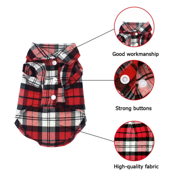Summer Pet Classic Plaid Clothes for Cats Dogs Fashion Cotton Cat Dog Tshirt Vest Puppy Clothing Chihuahua Yorkshire Shirts Pets