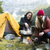 883377acf9f572c1 SWAWIS Campingkocher Holz Faltbar Tragbar, Hobo Kocher aus Edelstahl, Buschbox Mini mit Aufbewahrungstasche, Klein Holzvergaser für Picknick BBQ Kochen Camping Outdoor(8.7x10.7x7.8cm)