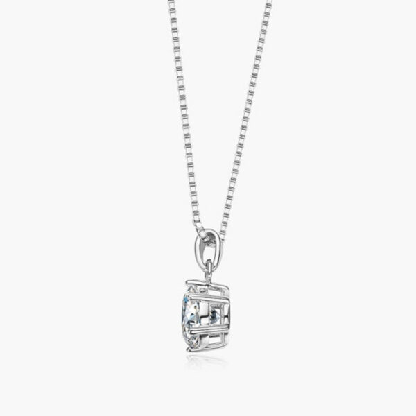 8834fe3f9eb5ae30 GRA Certified 1-10ct Moissanite For Women Wedding Bridal S Sier VVS1 Diamond Pendant Necklace Plated Jewelry