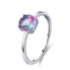 883c3c868539d599 Modian Fashion Cocktail Color Ring Pure 925 Sterling Silver 6 Shape Geometric Tourmaline Finger Rings for Women Fine Jewelry