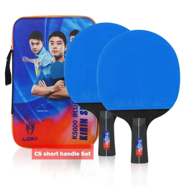 884e7e7c9e79702f LOKI K5000 Table Tennis Racket Set 1pc/2pcs Home Entertainment Ping Pong Rackets with Blue Color Ping Pong Rubber