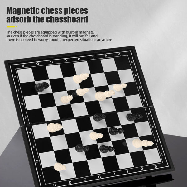 Magnetic Folding Multi Size Portable Black and White Chess Puzzle Leisure Game