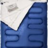 Double Sleeping Bag with Pillow for Adults - Queen Size Two Person Sleeping Bag - 3 Season Cold Weather Camping Sleeping Bag