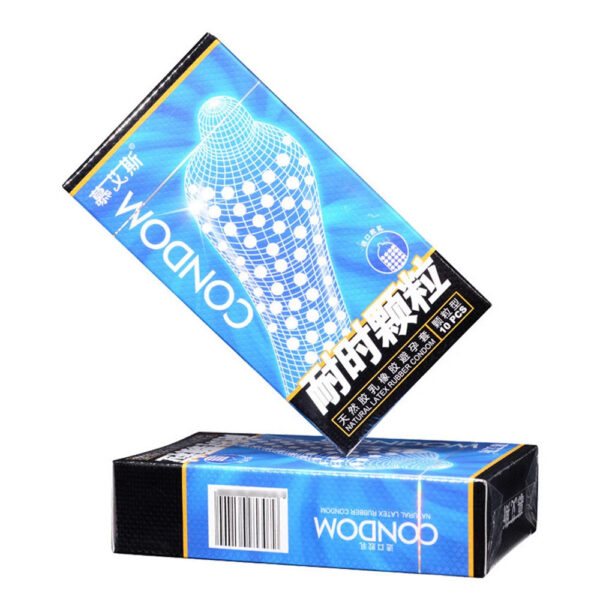 886a90c912b65058 10pcs Particle Penis Sleeve Cock Spike Condoms Delay Ejaculation Contraception Dotted Sex Toys For Men G-dot Spot Simulation