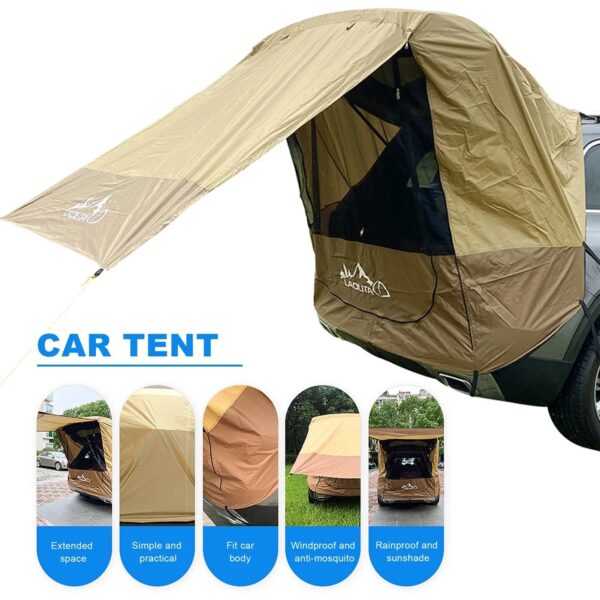 886c4b7981d5ed32 Tent for Car Trunk Sunshade Rainproof Rear Tent Simple Motorhome For Self-driving Tour Barbecue Camping Hiking Tent