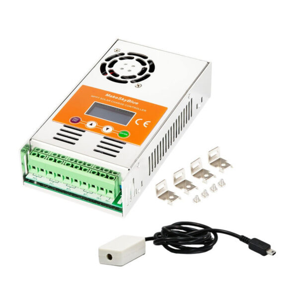 887482c97bb9956a 60A-V123 with Wifi Cloud Box MakeSkyBlue Solar Panel MPPT Charge Controller for 12V 24V 48V Lead-acid Battery