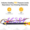 XPPen Deco 640 Graphics Tablet 16K Pressure Levels 16x9cm Drawing Area with 8 Keys 60 Tilt for OSU Game Android Windows Mac