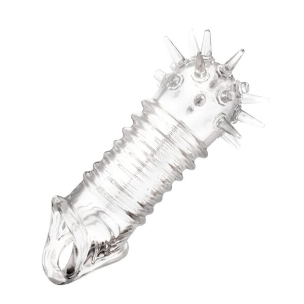 88ab129bb2380154 Spike Condoms Penis Extension Sleeves Sex Toys For Men Delay Ejaculation Reusable condoms Enlargement Sperm Lock Cock Ring 5pcs