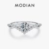 88ac2ad8ab472ca9 MODIAN Crown D Color Moissanite Ring Delicate Lab Diamond Ring 925 Sterling Silver For Women Wedding Engagement Jewelry