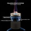 88b6ce21f6424b2e Fire Maple Polaris Pressure Regulator Cooking System | Portable Camping Backpacking Gas Stove with Piezo Ignition POT Support & Stand | Compact Gas Stove Burner for Hiking Bushcraft Trekking (Blue)